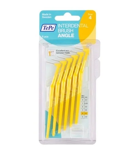 Angle cepillos interdentales 0,7 mm 6 unidades