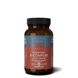 Advanced Synergy B-Complex (50 cápsulas) - enriquecido con hierbas y adaptógenos