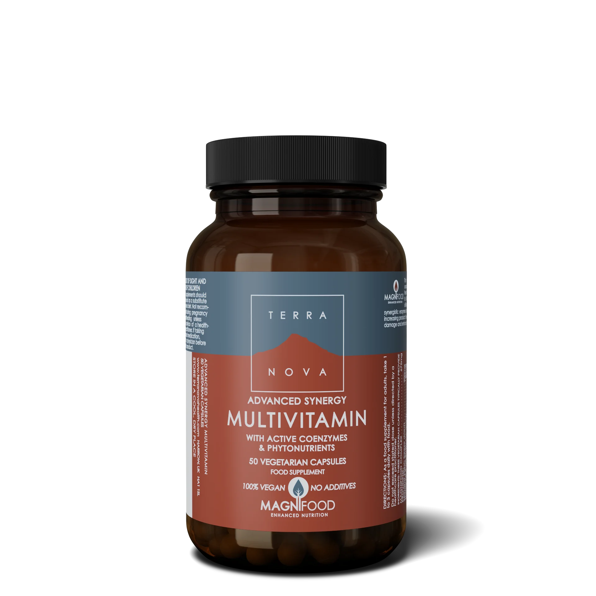 Terranova Health Advanced Synergy Multivitamínico (50 cápsulas) - favorece la energía, la vitalidad y el bienestar general