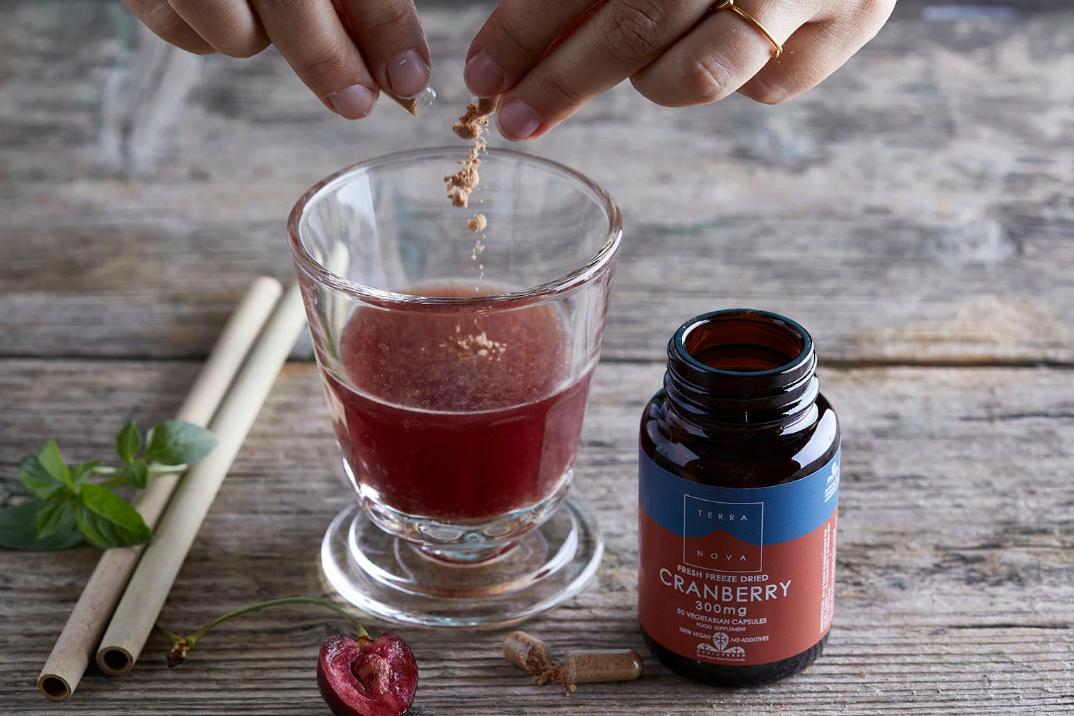 Terranova Health Arándanos rojos liofilizados 300 mg BIO (50 cápsulas) - con antioxidantes