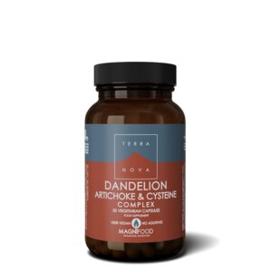Dandelion, Artichoke & Cysteine Complex con diente de león y alcachofa (50 cápsulas) - apoya la desintoxicación y el correcto funcionamiento del hígado