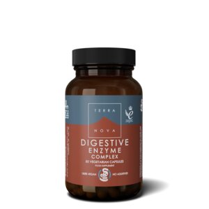 Complejo de enzimas digestivas (50 cápsulas) - enriquecido con hinojo, jengibre y alcachofa