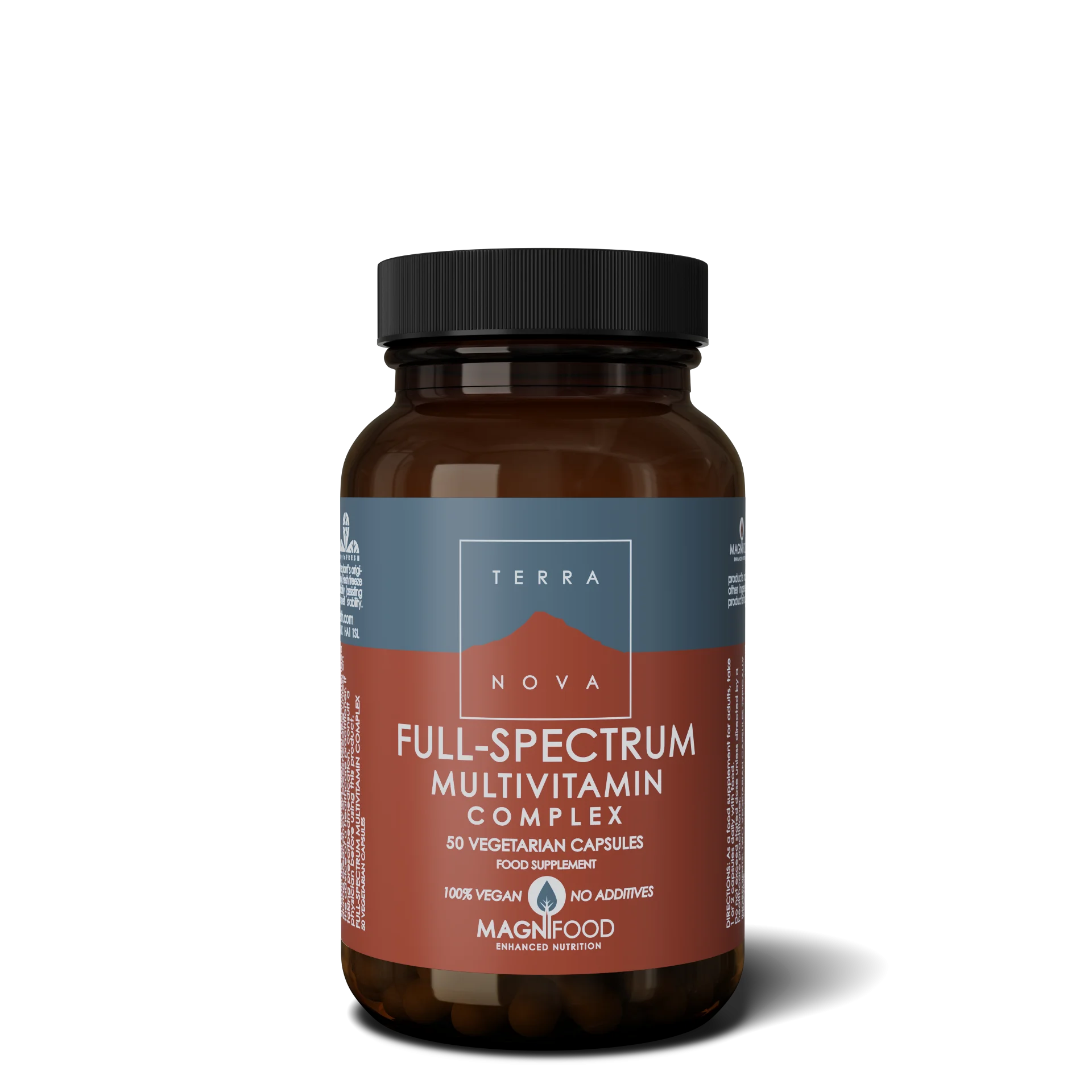 Terranova Health Complejo multivitamínico de espectro completo (50 cápsulas) - apoyo a la vitalidad diaria