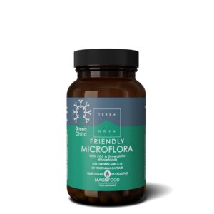 Green Child Friendly Microflora (50 cápsulas) - apto para niños de 4 a 12 años