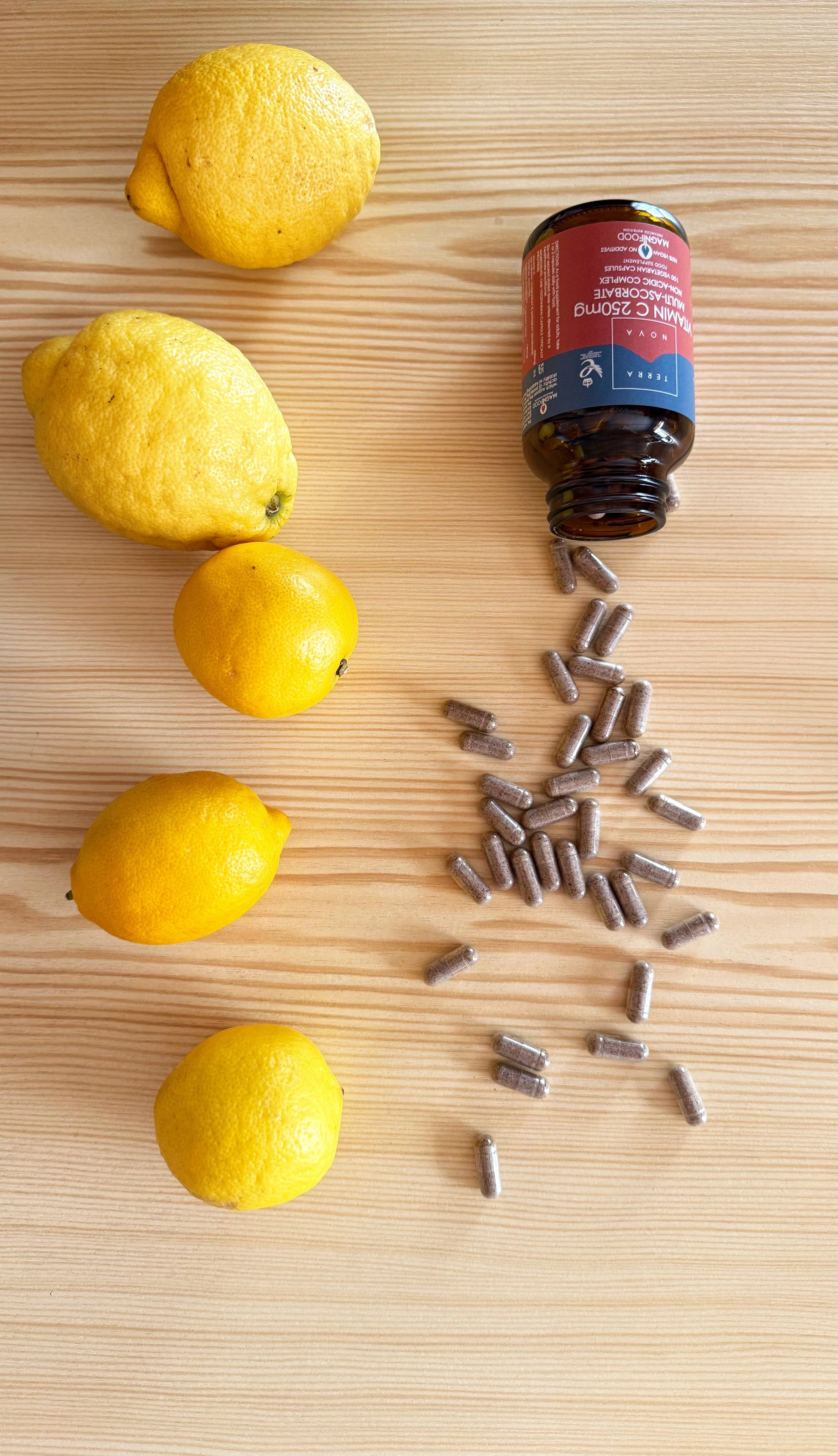 Terranova Health Vitamina C 250 mg Complejo 50 cápsulas - en forma de ascorbatos minerales