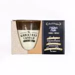 The Greatest Candle in the World Set - 1x vela (130 g) 2x relleno - clavo y canela - puedes hacer dos velas más en casa