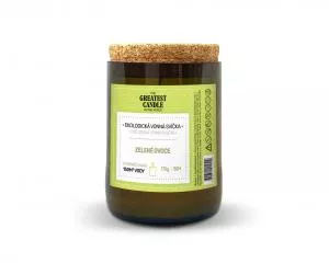 The Greatest Candle in the World The Greatest Candle Vela en botella de vino (170 g) - fruta verde - dura aprox. 50 horas