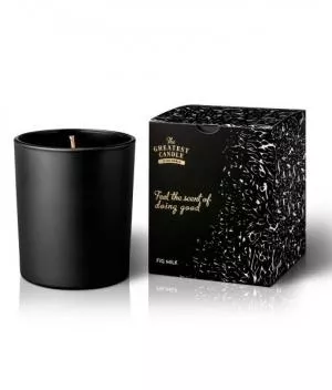 The Greatest Candle in the World Vela perfumada en vidrio negro (170 g) - higo