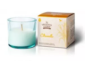 The Greatest Candle in the World The Greatest Candle Vela perfumada en vidrio (75 g) - citronela