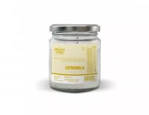 The Greatest Candle in the World The Greatest Candle Vela de vidrio de residuo cero (120 g) - citronela - dura aprox. 30 horas