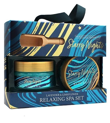 Starry Nights set de regalo exfoliante corporal 135 g + sal de baño 105 g