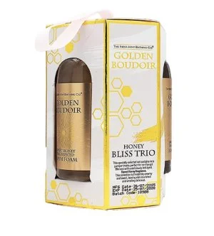 The Indulgent Bathing Co. Golden Boudoir set de regalo gel de ducha 60 ml + espuma de baño 60 ml + leche corporal