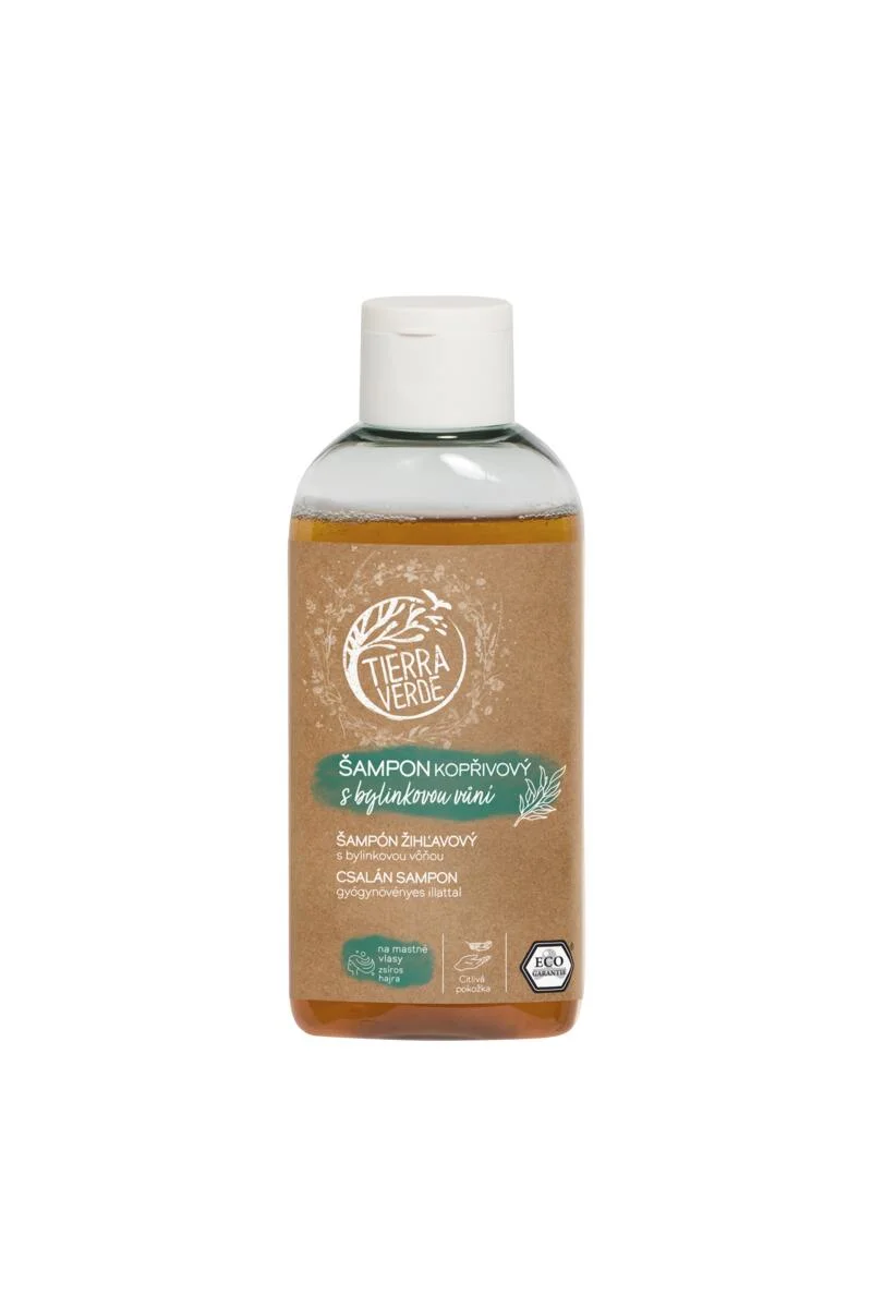 Tierra Verde Champú de ortiga con aroma herbal 100 ml - para cabello graso