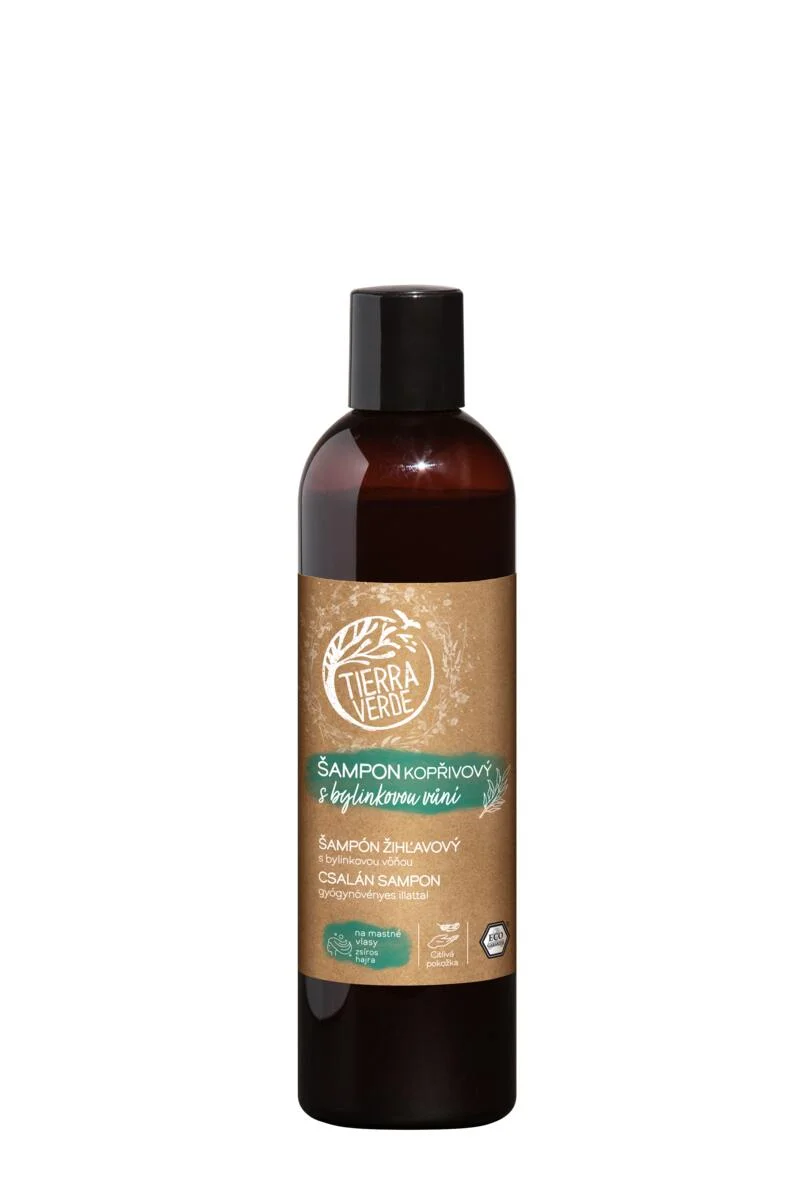 Tierra Verde Champú de ortiga con aroma herbal 100 ml - para cabello graso