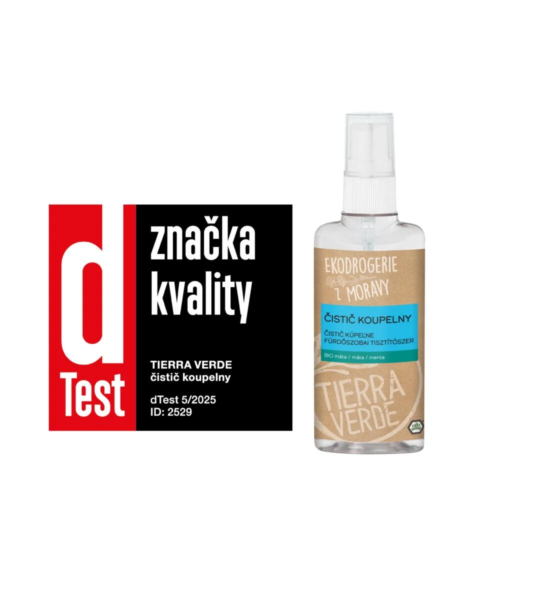 Tierra Verde Limpiador de baño con menta BIO 110 ml - con tensioactivos biodegradables