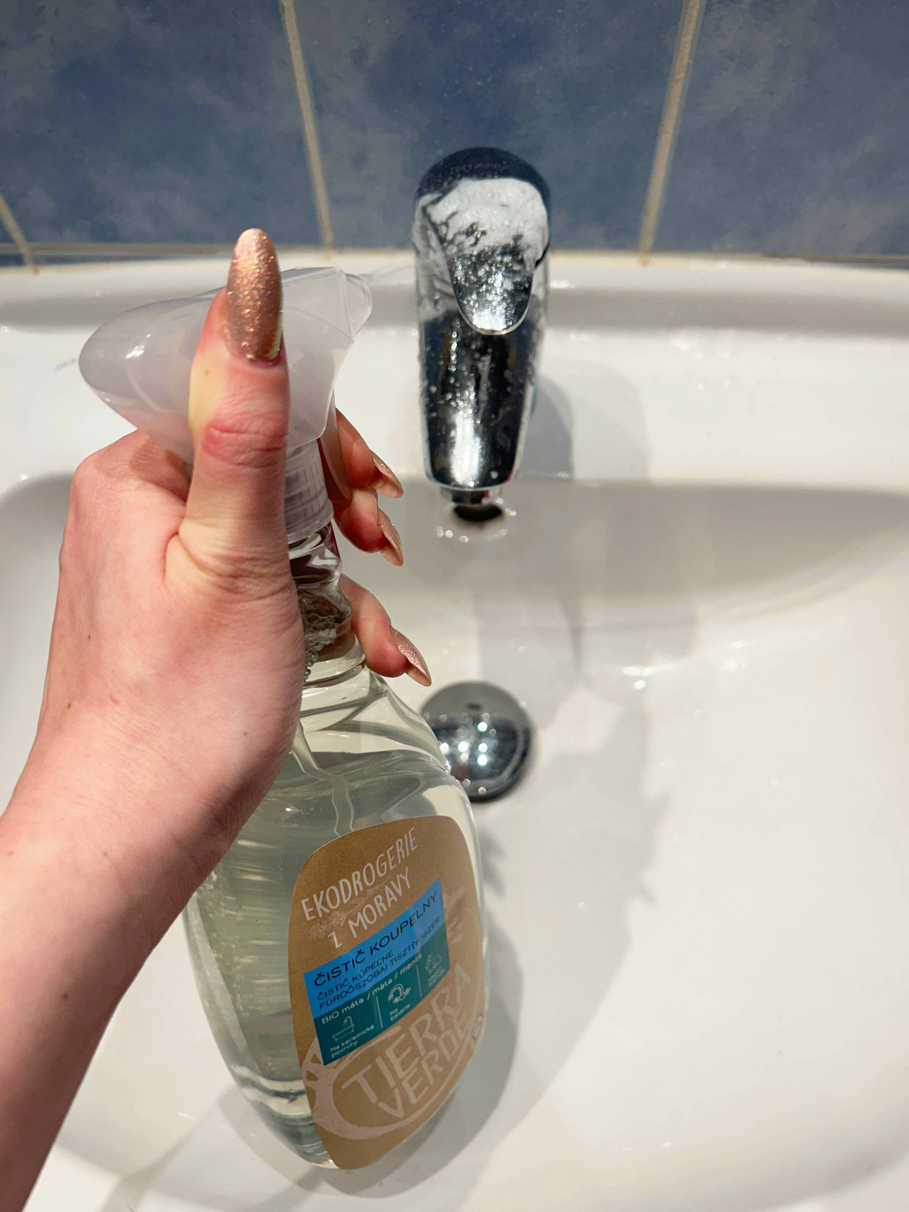 Tierra Verde Limpiador de baño con menta BIO 110 ml - con tensioactivos biodegradables