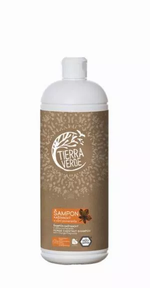 Tierra Verde Champú de castañas para fortalecer el cabello con naranja (1 l)