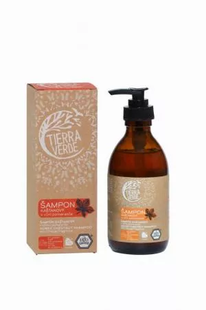 Tierra Verde Champú de castañas para fortalecer el cabello con naranja (230 ml)