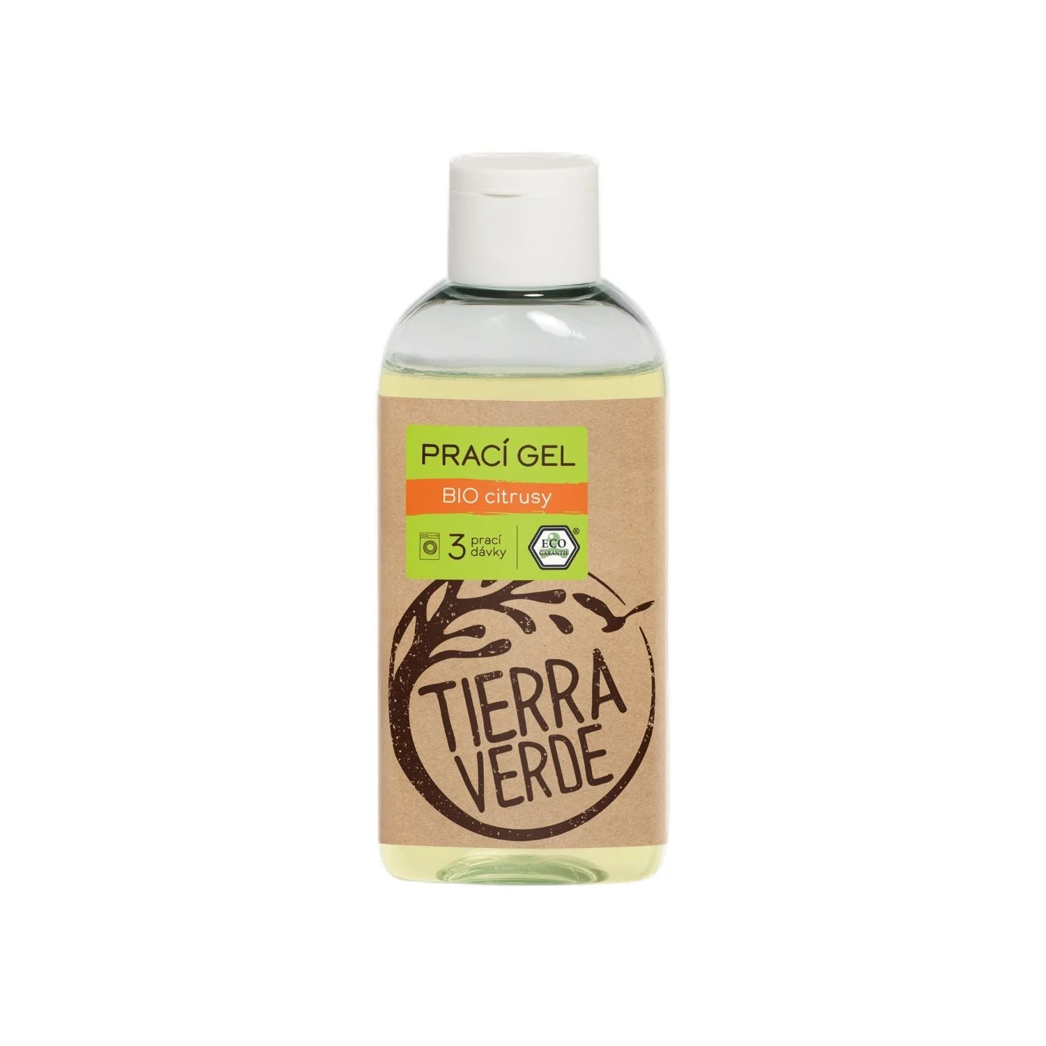 Tierra Verde Gel detergente con aroma de cítricos BIO 100 ml - nueva fórmula mejorada