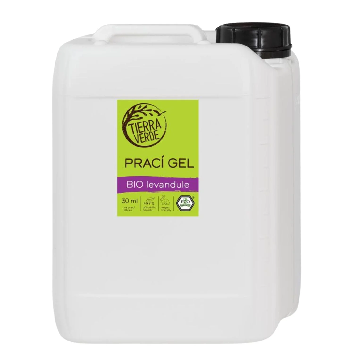 Tierra Verde Gel de lavado con aroma de lavanda BIO 100 ml - nueva fórmula mejorada