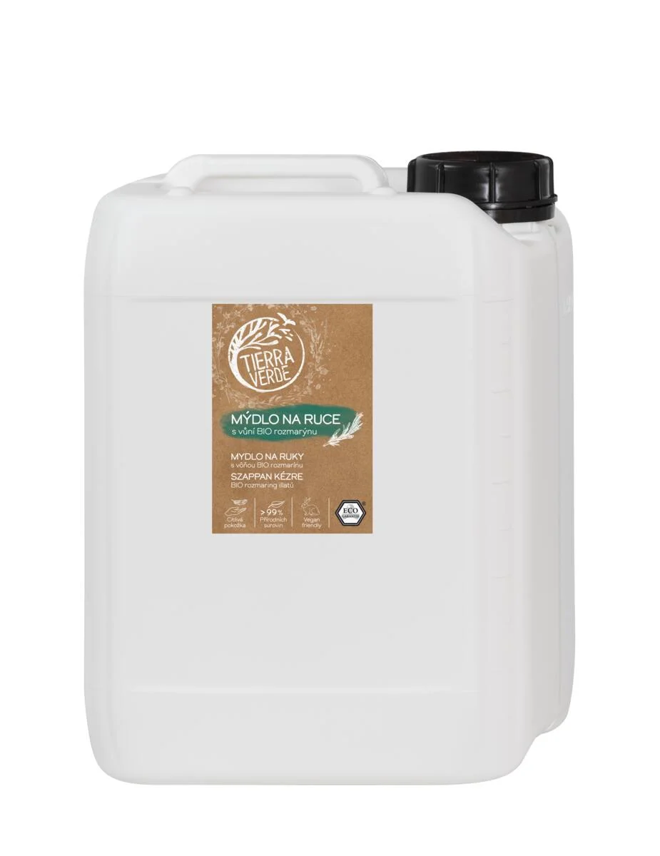 Tierra Verde Jabón líquido de manos - BIO Romero 100 ml - con llantén checo ecológico
