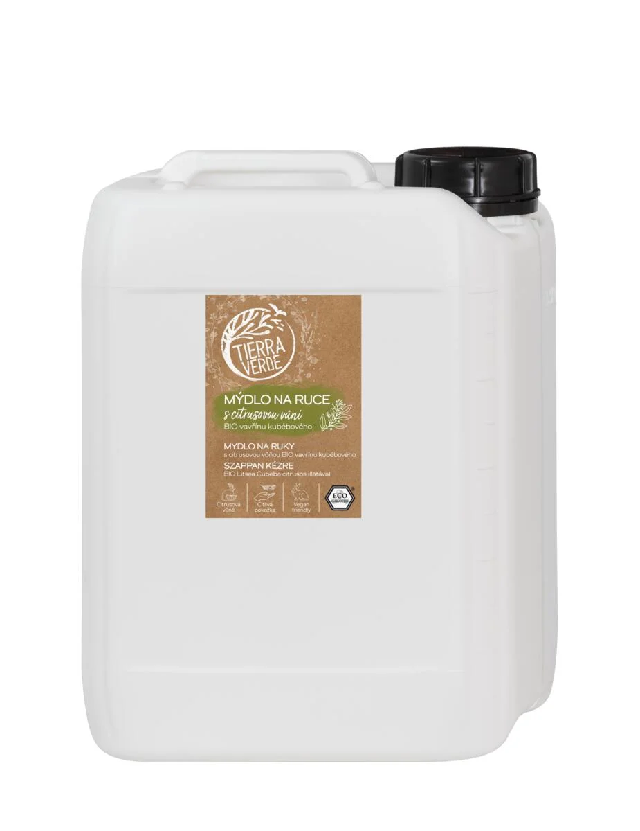 Tierra Verde Jabón líquido de manos - BIO Laurel 290 ml - con llantén bio checo