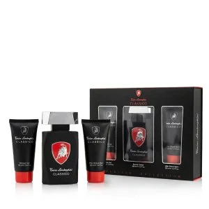 Tonino Lamborghini Classico agua de tocador para hombre 125 ml + bálsamo after shave 100 ml + gel de ducha