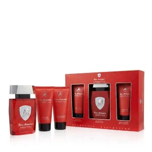Tonino Lamborghini Sportivo Eau de Toilette para hombre 125 ml + bálsamo after shave 100 ml + gel de ducha