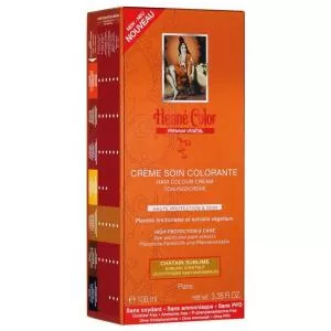 Henné Color Tinte para el cabello con alta protección y cuidado Premium 100ml Castaño