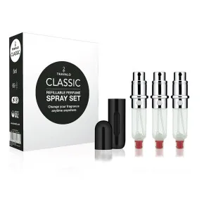 Travalo Classic pulverizador de perfume recargable Black 3 x 5 ml set de regalo