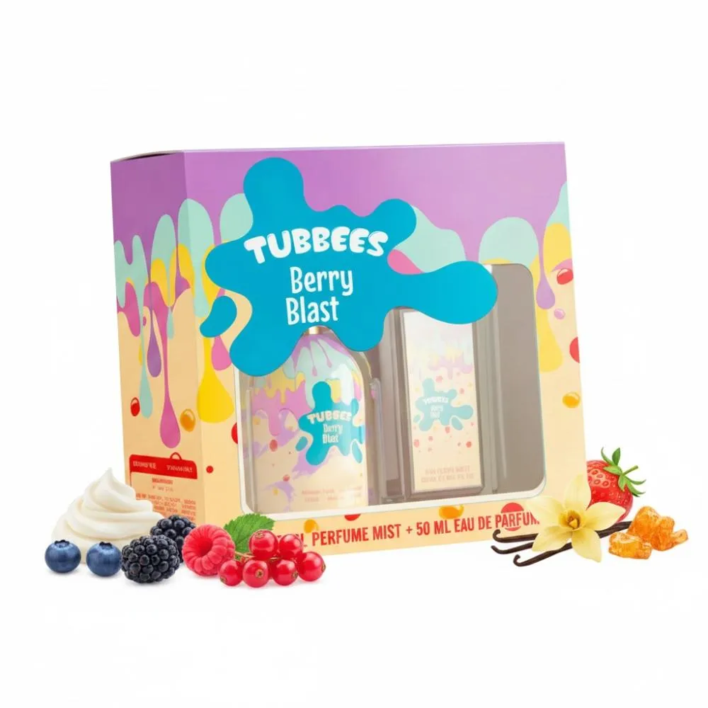 Tubbees Berry Blast Agua de Perfume Unisex 50 ml + spray corporal 75 ml