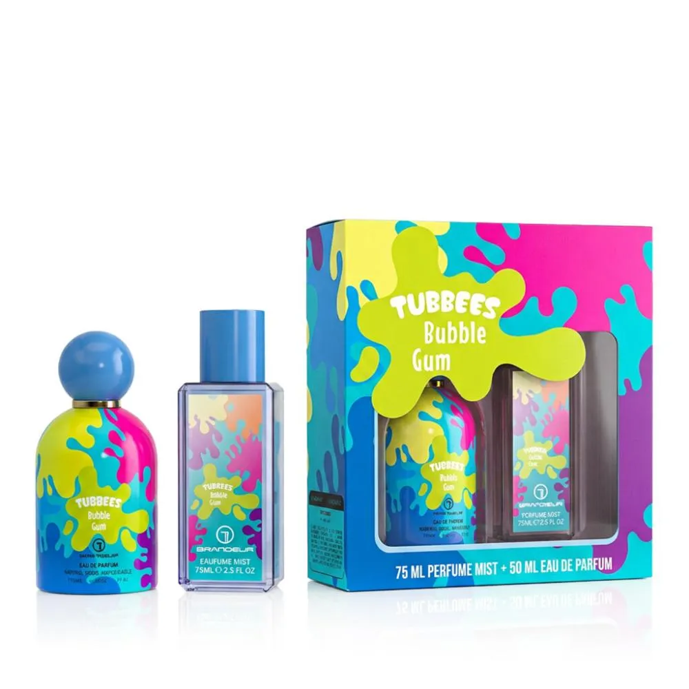 Tubbees Bubble Gum Eau de Parfum unisex 50 ml + spray corporal 75 ml