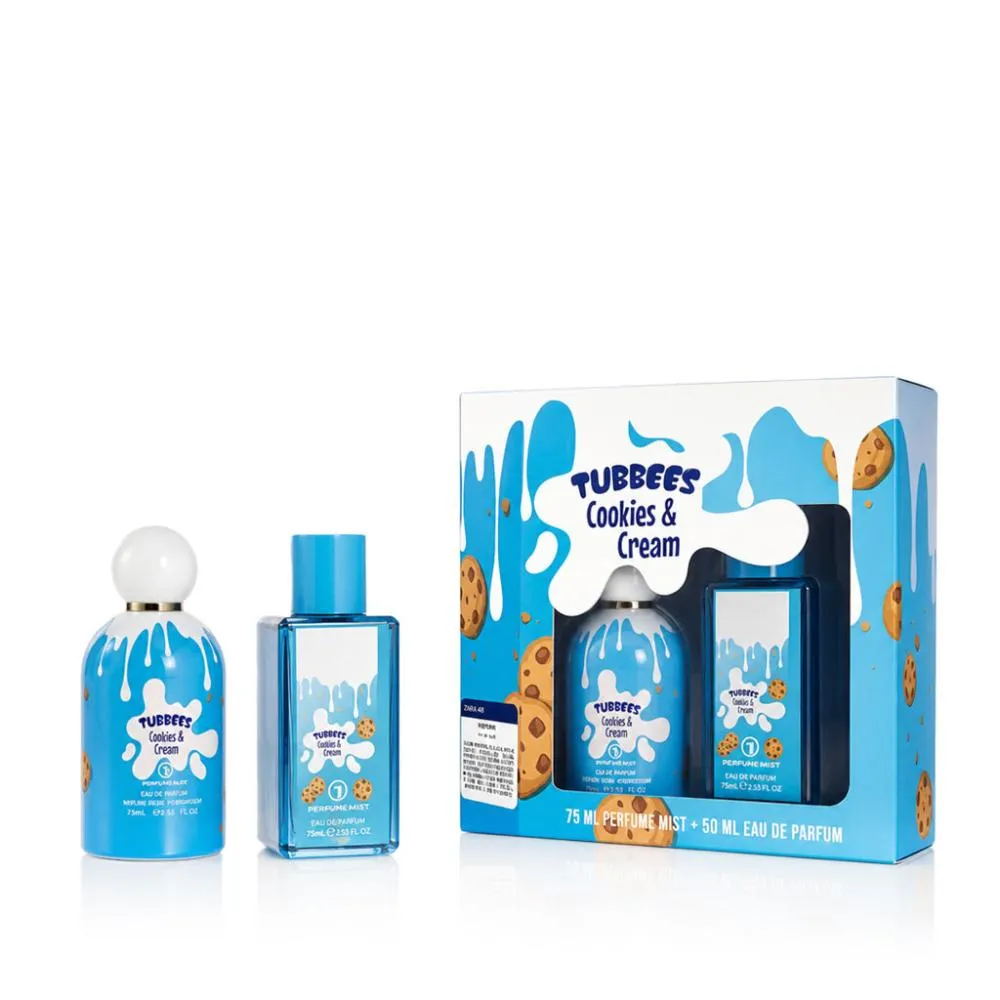 Tubbees Cookies & Cream Eau de Parfum unisex 50 ml + spray corporal 75 ml