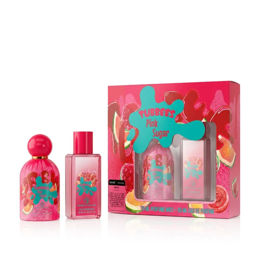 Tubbees Pink Sugar Eau de Parfum unisex 50 ml + spray corporal 75 ml