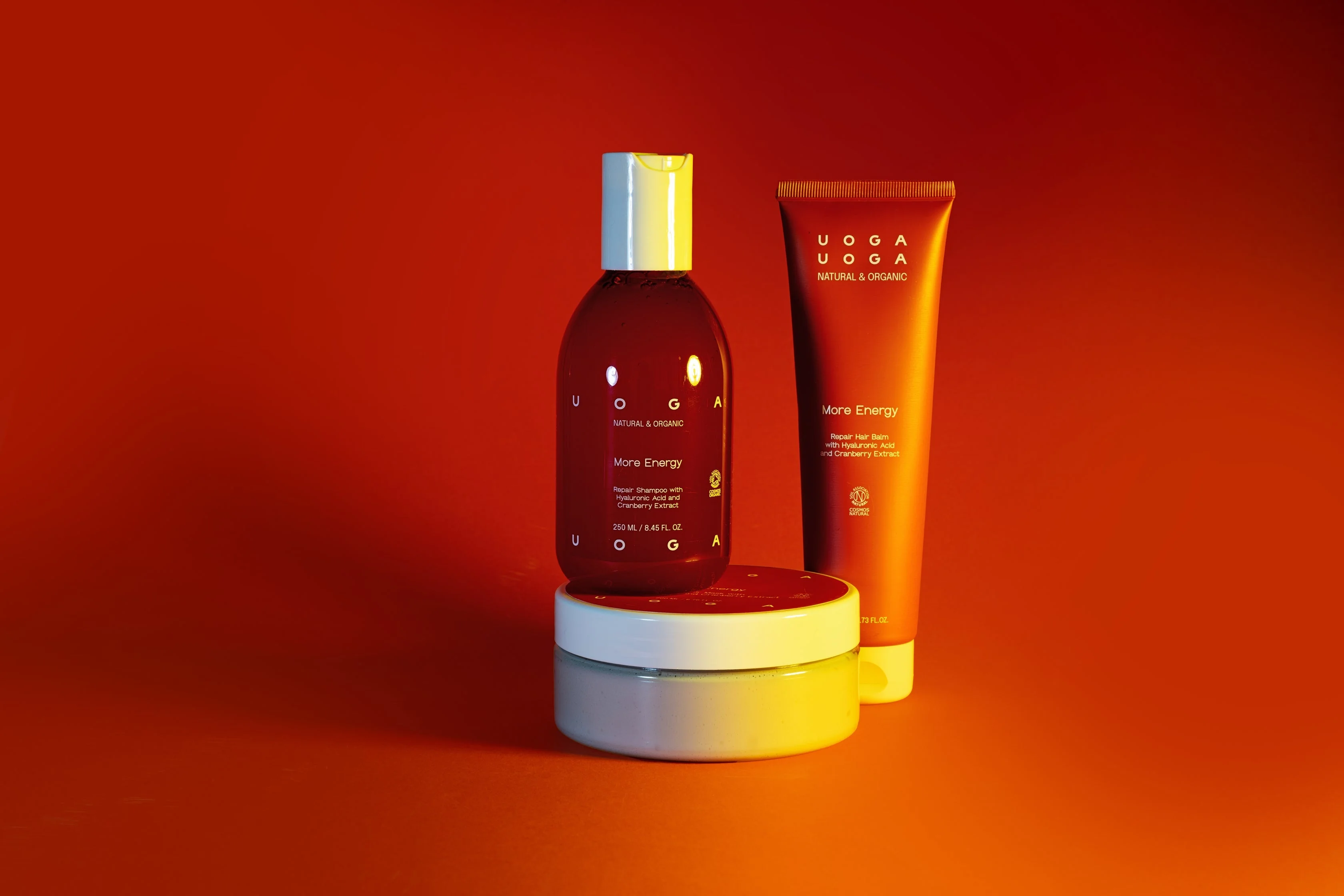 Uoga Uoga Champú para la regeneración profunda del cabello More Energy BIO (250 ml) - ayuda para cabellos secos y dañados