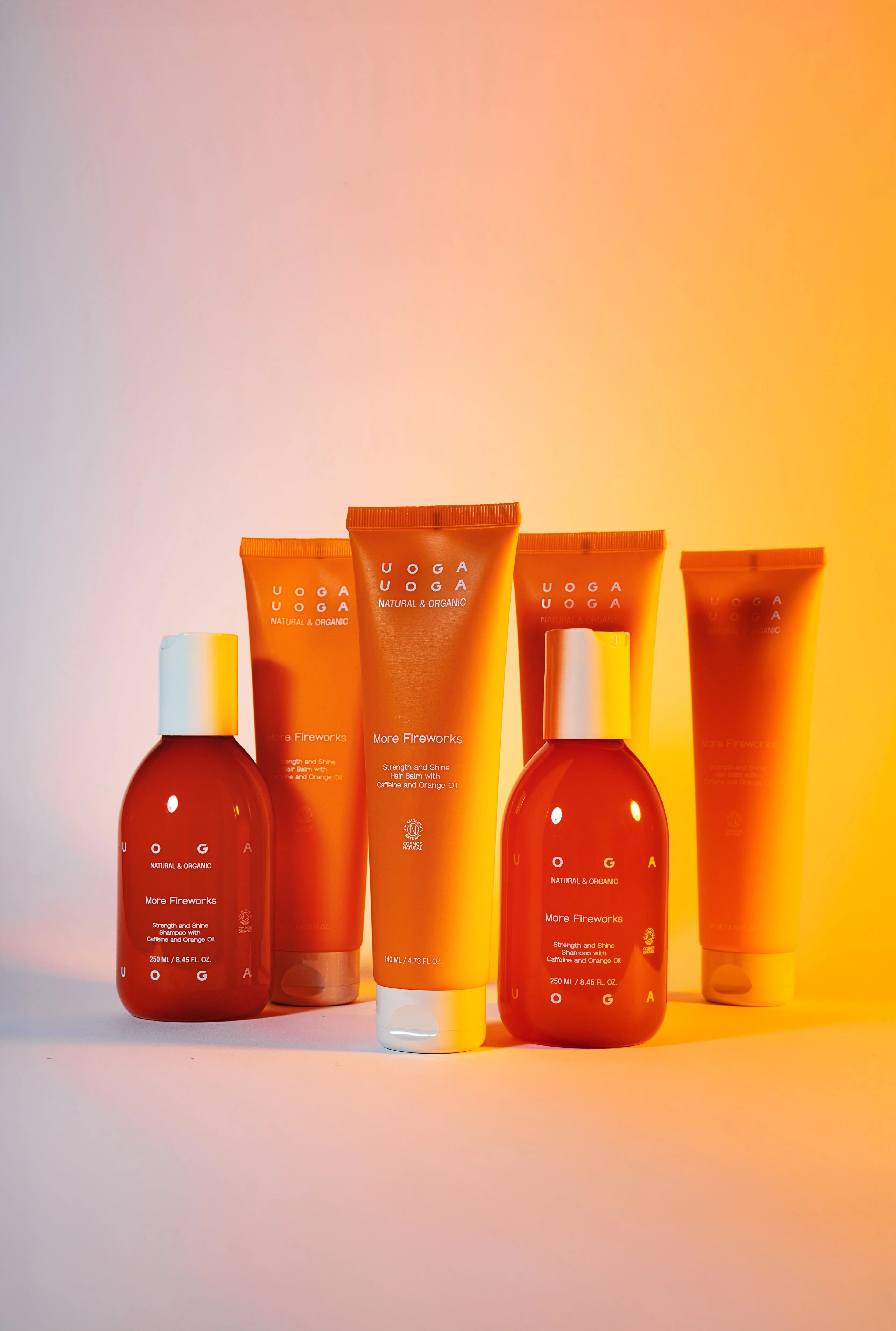 Uoga Uoga Champú para fortalecer y dar brillo al cabello More Fireworks BIO (250 ml) - con aroma a naranja