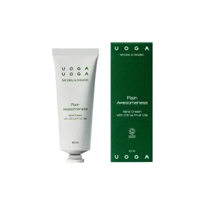 Uoga Uoga Crema hidratante de manos Plain Awesomeness BIO (40 ml) - con aroma cítrico fresco