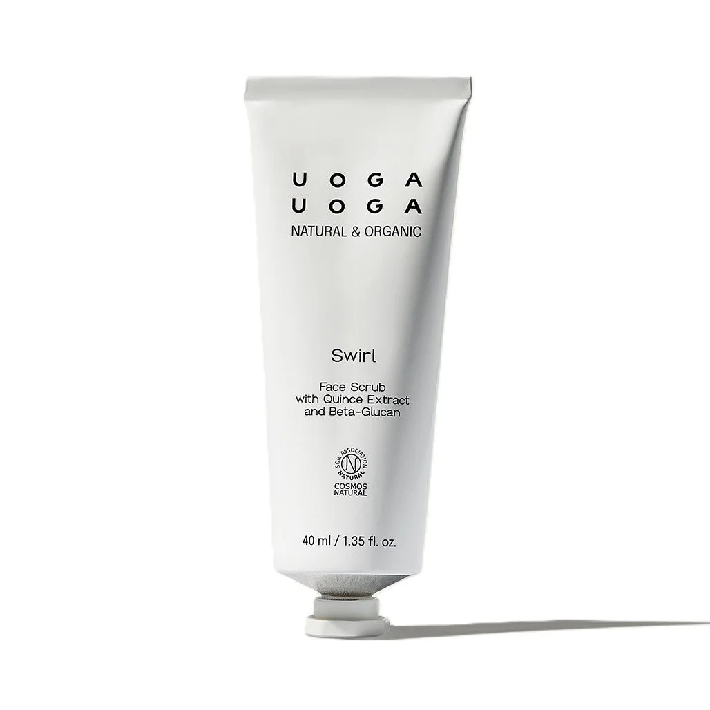 Uoga Uoga Exfoliante facial suave con extracto de membrillo Swirl (40 ml) - apto también para piel sensible