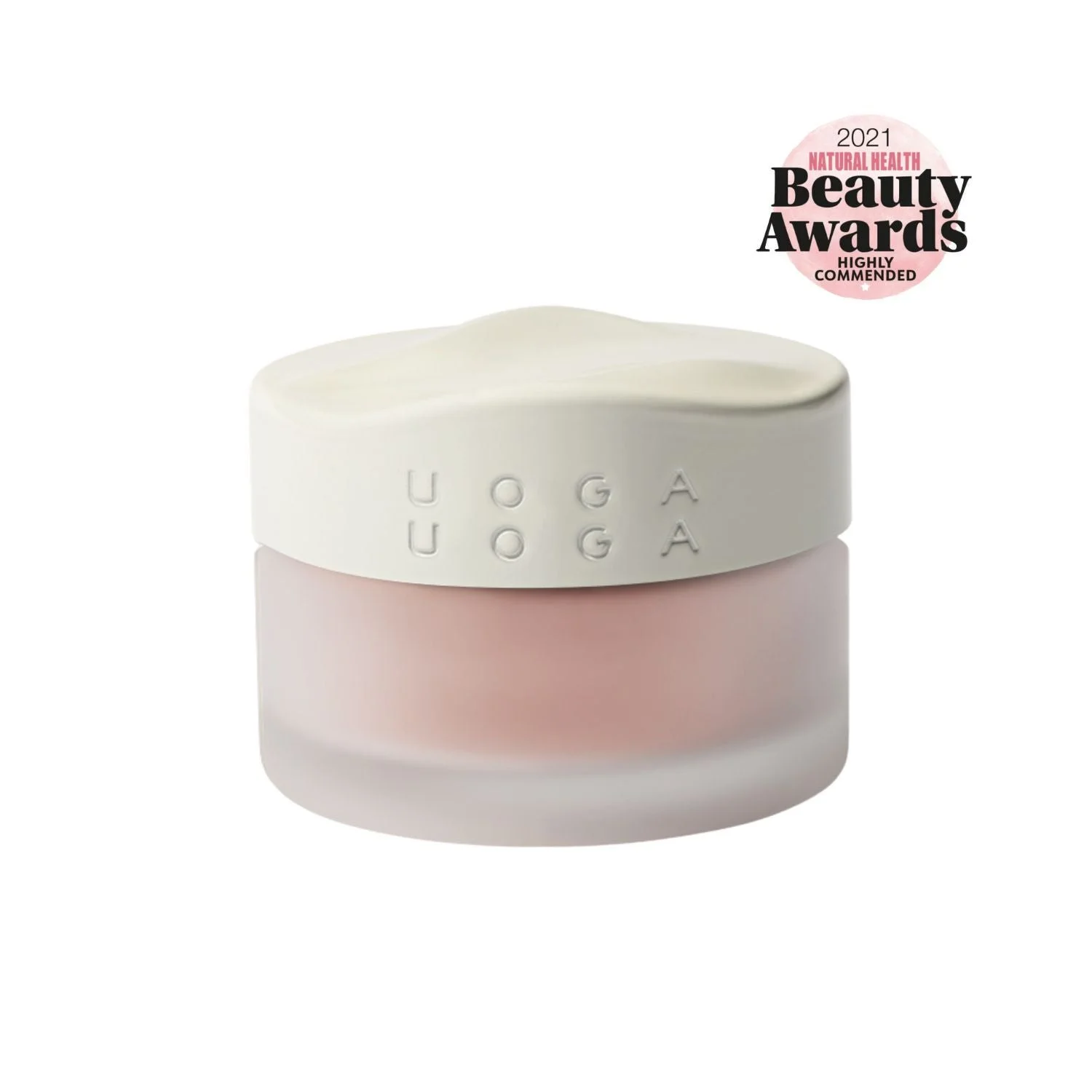 Uoga Uoga Colorete mineral suelto con ámbar (5 g) 6405 Coral Charm - realce natural de las mejillas en 3 tonos