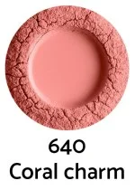 Uoga Uoga Colorete mineral suelto con ámbar (5 g) 6405 Coral Charm - realce natural de las mejillas en 3 tonos