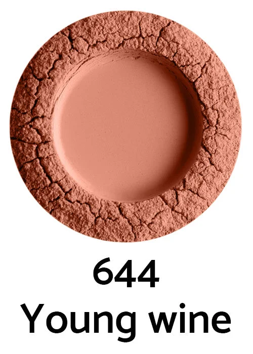 Uoga Uoga Colorete mineral suelto con ámbar (5 g) 6405 Coral Charm - realce natural de las mejillas en 3 tonos