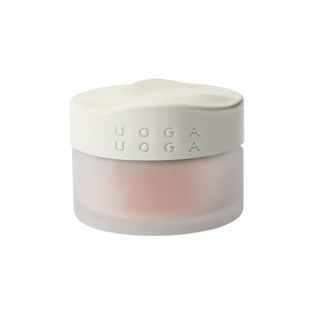Uoga Uoga Colorete mineral suelto con ámbar (5 g) 6435 Peachy - realce natural de las mejillas en 3 tonos