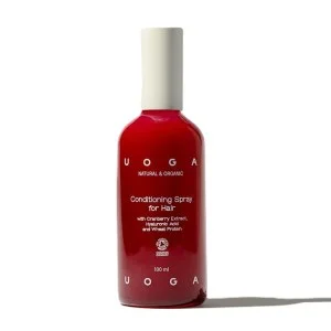 Uoga Uoga Acondicionador regenerador en spray con arándanos rojos y proteína BIO (100 ml) - para facilitar el desenredado y aportar brillo al cabello