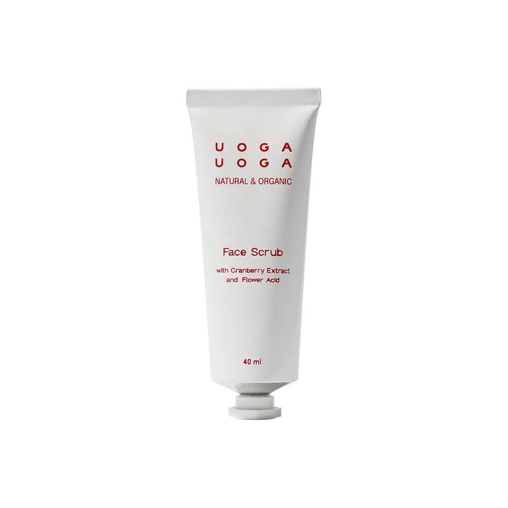 Uoga Uoga Exfoliante facial regenerador con arándanos rojos (40 ml) - para una piel más lisa y luminosa