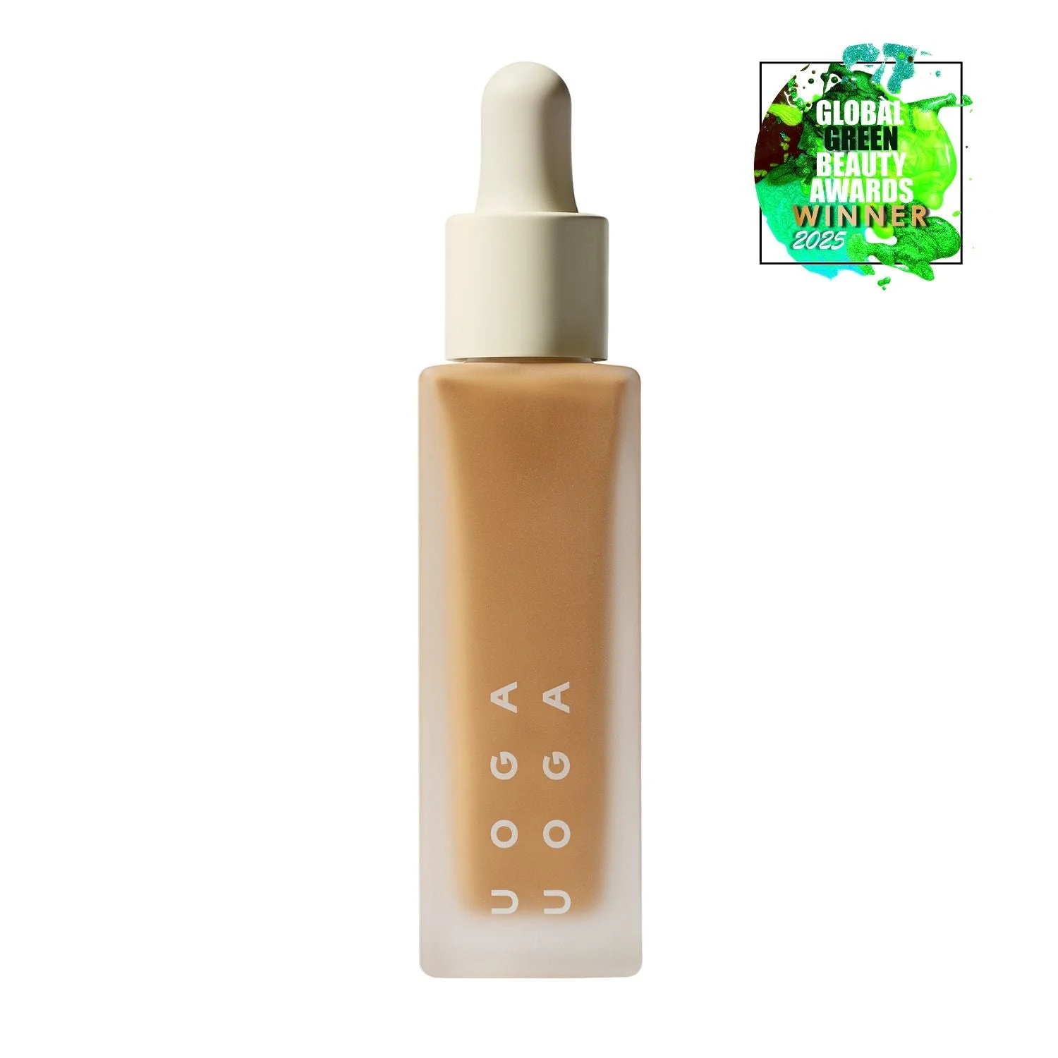 Uoga Uoga Base de maquillaje mineral líquida y sérum SPF 20 BIO (30 ml) 682 Foamy Sea - hidrata y protege la piel