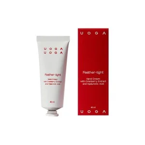 Uoga Uoga Crema de manos nutritiva Feather-light con arándanos rojos BIO (40 ml) - para piel seca y agredida