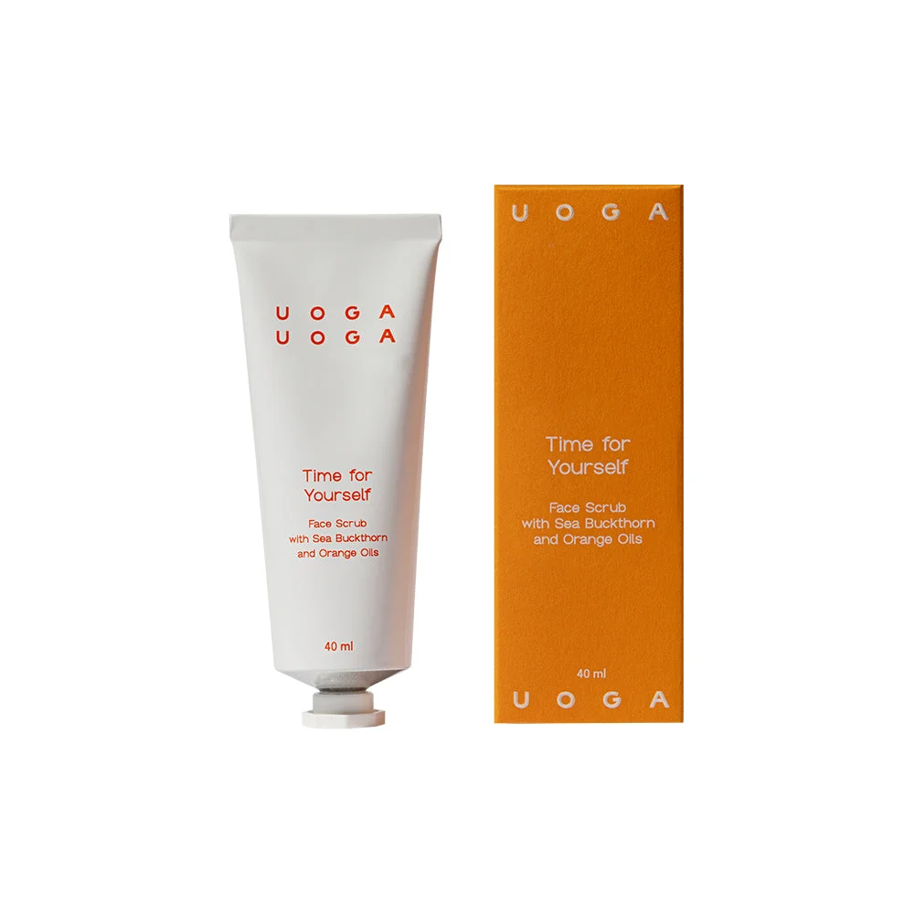 Uoga Uoga Exfoliante facial nutritivo Time for Yourself con espino amarillo (40 ml) - con aceite de naranja dulce