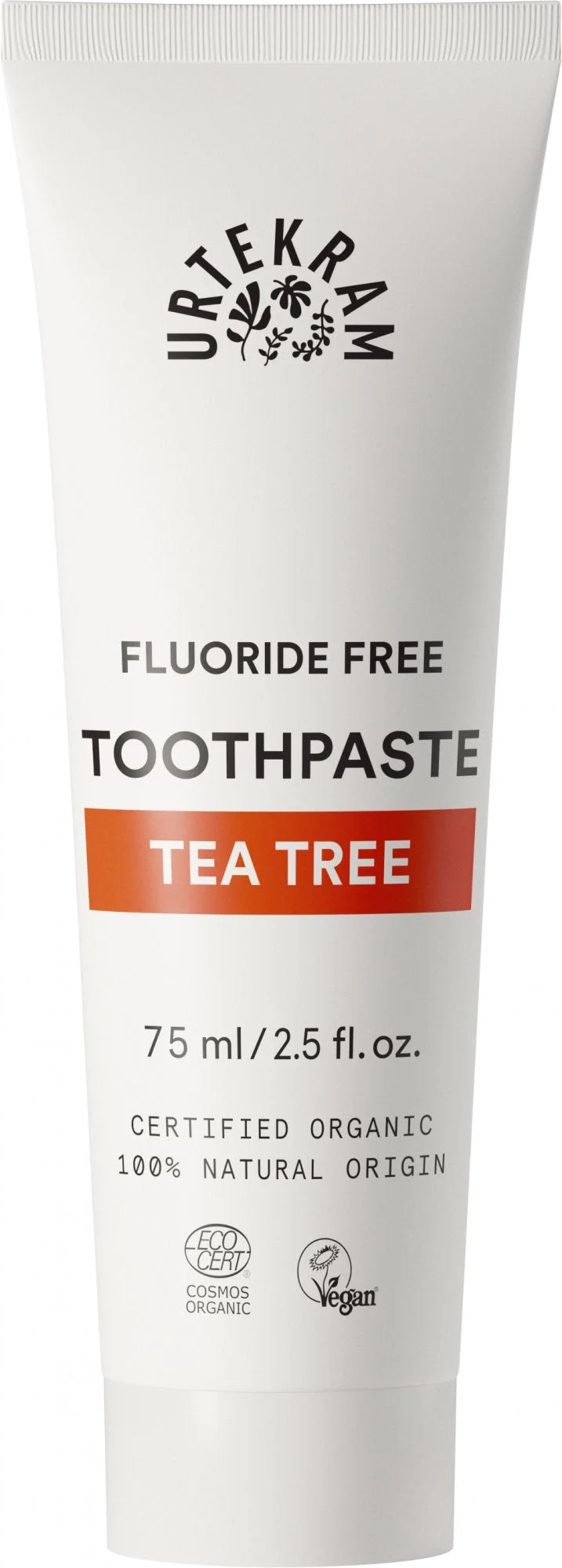 Urtekram Pasta dentífrica con árbol de té BIO (75 ml) - sin flúor
