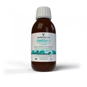 Vegetology Vegetology Opti-3, Omega-3 EPA y DHA con vitamina D3, líquido 150 ml, sin sabor