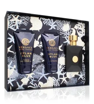 Versace Dylan Blue Pour Homme set de regalo 50 ml + gel de ducha 50 ml + bálsamo para después del afeitado eau de toilette para hombre